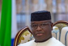 BIO LED SLPP PAOPA REGIME HAVE TAKEN OFF THEIR MASKS President Maada Bio of Sierra Leone