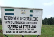Ministry of Lands Claims State Land in Sierra Leone: Legal Procedures and Implications Ministry of Lands, Housing, and Country Planning
